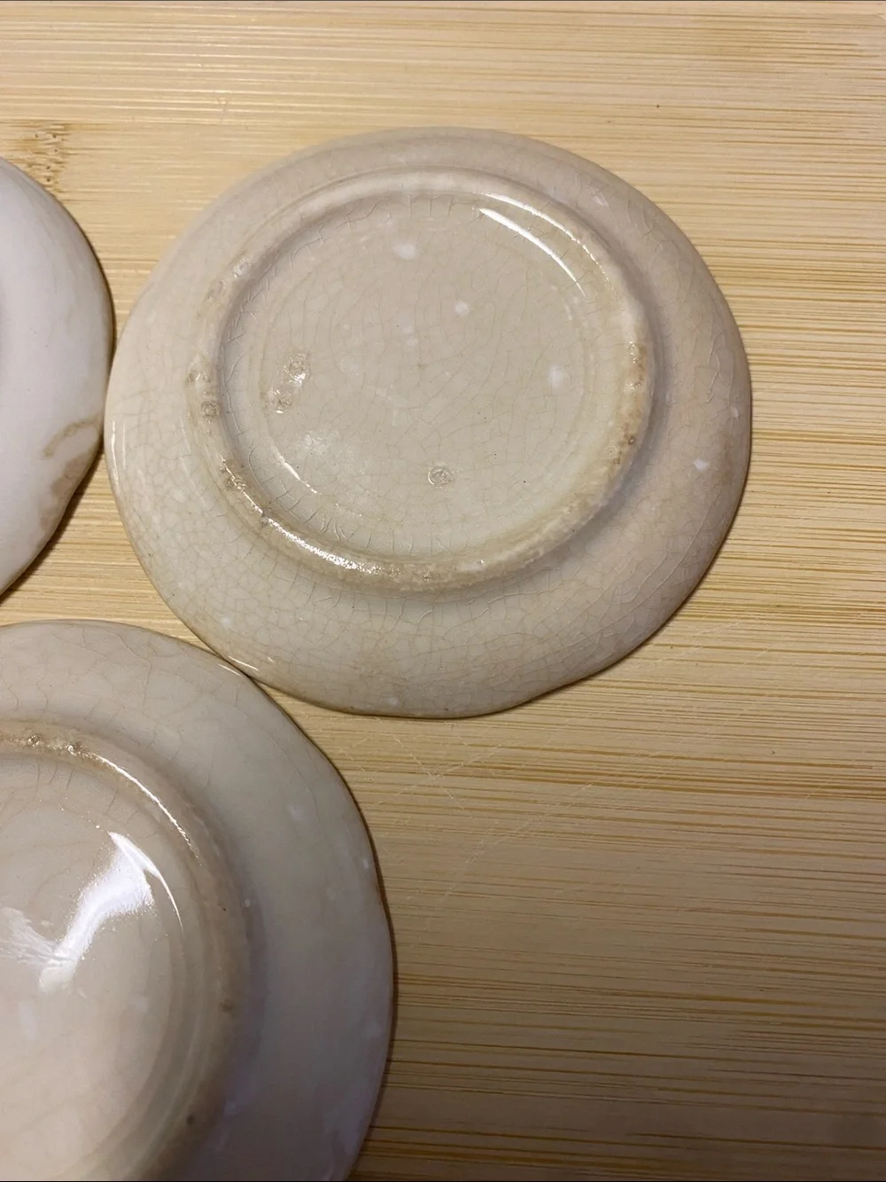 Charming Vintage Floral Butter Pats / Small Trinket Dishes - Set of 3